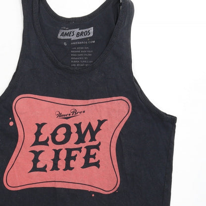 Ames Bros Mens Blue   Basic Tank Size S