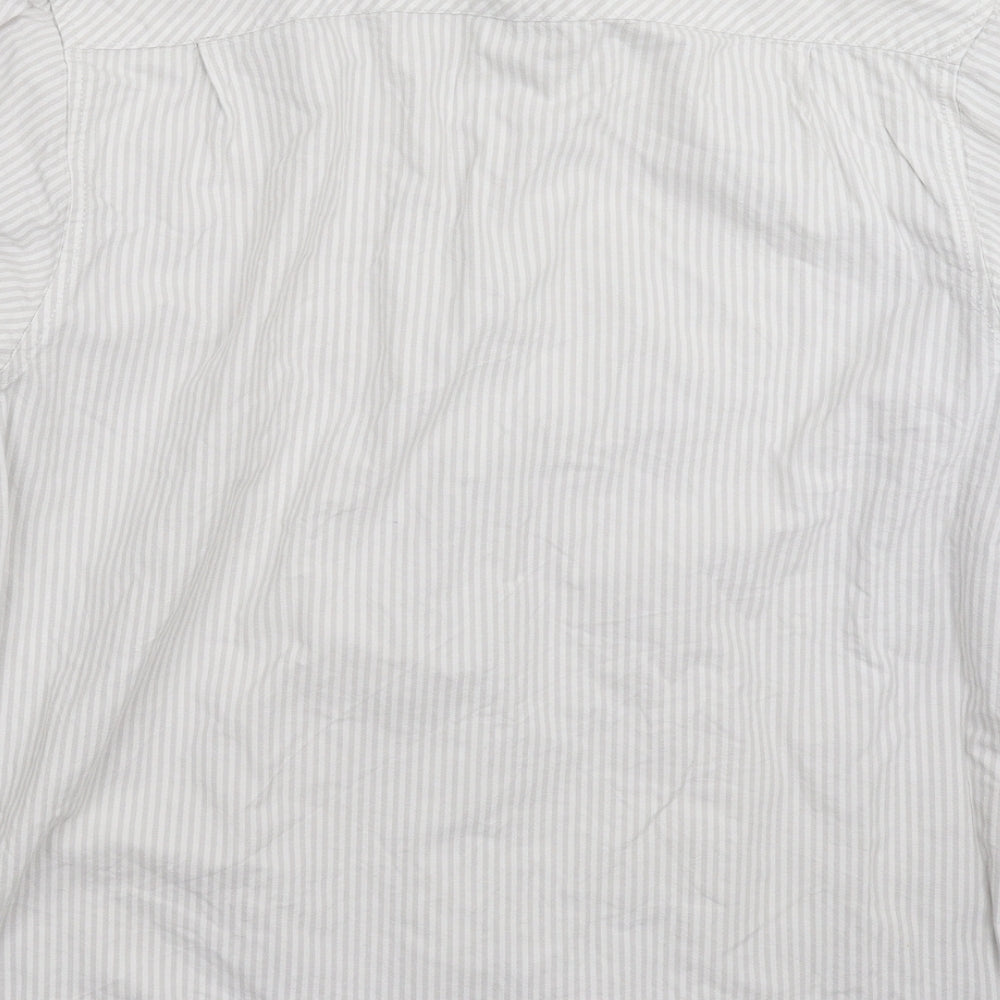 Mens UK Size M Cedar Wood State Grey  Button-Up Long Sleeve Casual Shirt