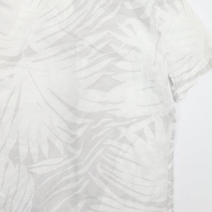 Womens UK Size S Zara Multicoloured Basic Button-Up