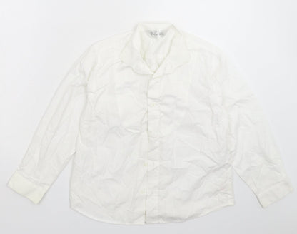BHS Boys White   Basic Button-Up Size 9-10 Years