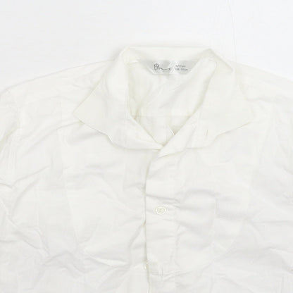 BHS Boys White   Basic Button-Up Size 9-10 Years