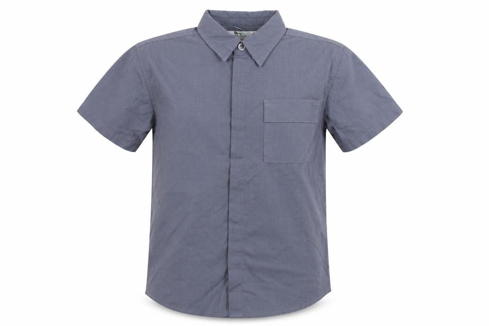 Tesco Boys Grey   Basic Button-Up Size 6-7 Years