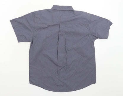 Tesco Boys Grey   Basic Button-Up Size 6-7 Years