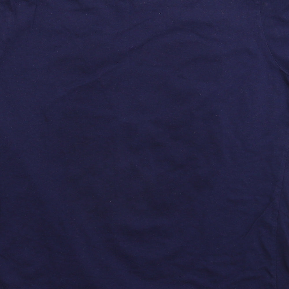 Womens UK Size 14 Miso Blue Basic T-Shirt
