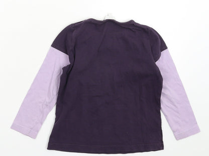 TCM Girls Purple   Basic T-Shirt Size 3-4 Years