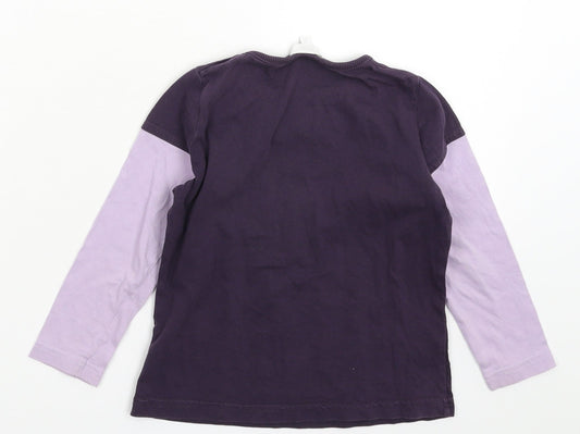 TCM Girls Purple   Basic T-Shirt Size 3-4 Years