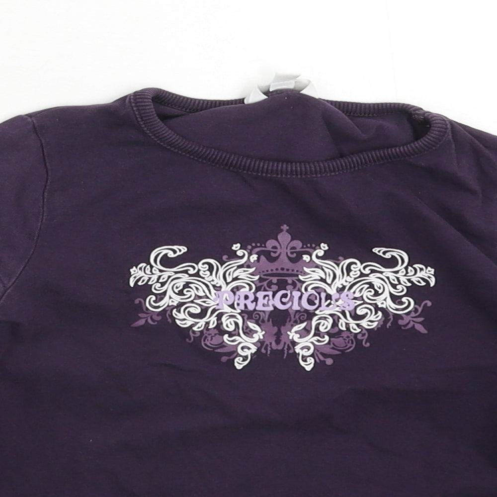 TCM Girls Purple   Basic T-Shirt Size 3-4 Years