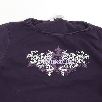 TCM Girls Purple   Basic T-Shirt Size 3-4 Years
