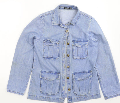 Womens UK Size 6 Boohoo Blue Jacket