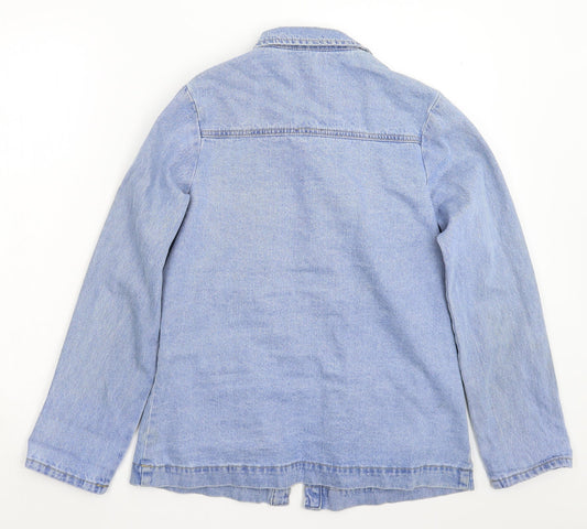 Boohoo Womens Blue  Denim Jacket  Size 6