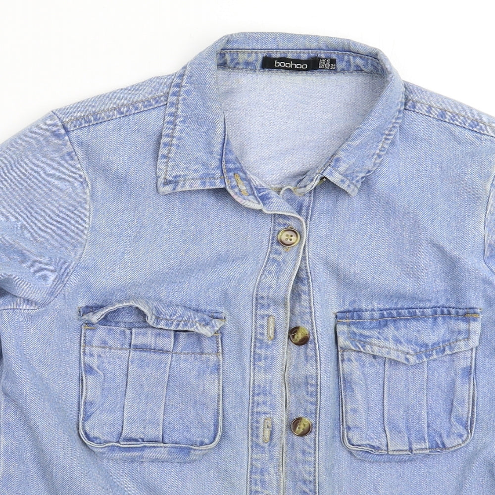 Womens UK Size 6 Boohoo Blue Jacket