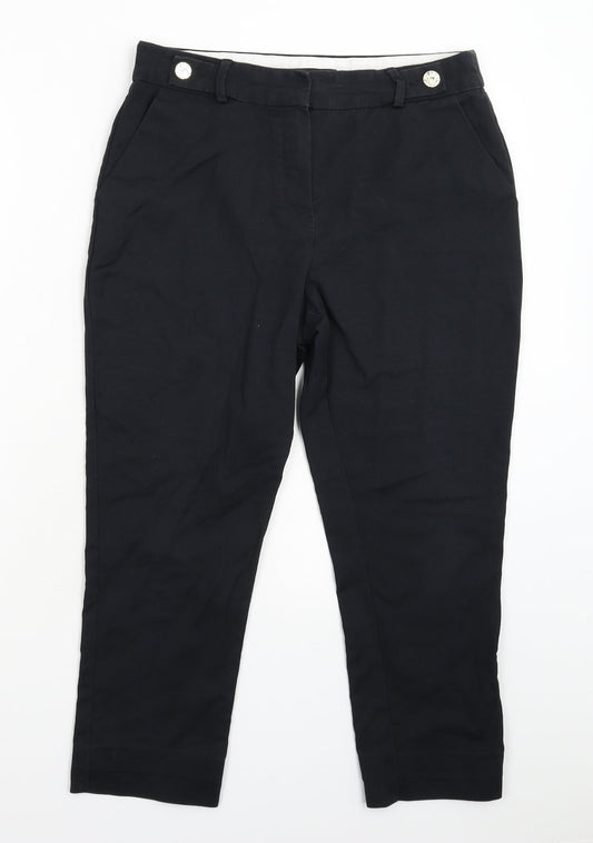 F&F Womens Black   Cropped Trousers Size 12 L22 in
