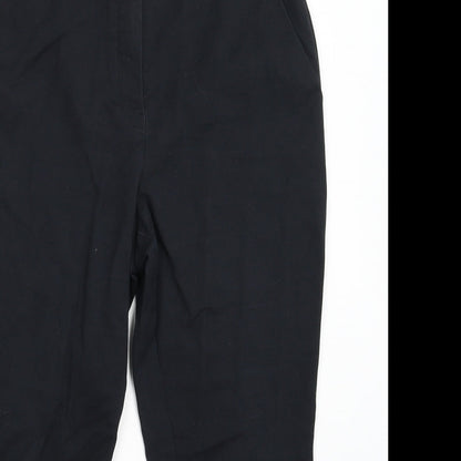 F&F Womens Black   Cropped Trousers Size 12 L22 in