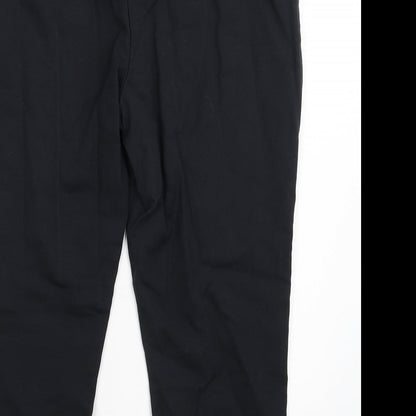 F&F Womens Black   Cropped Trousers Size 12 L22 in