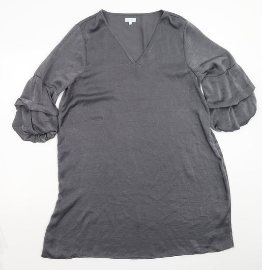 Blue Vanilla Womens Silver   Shift  Size 14