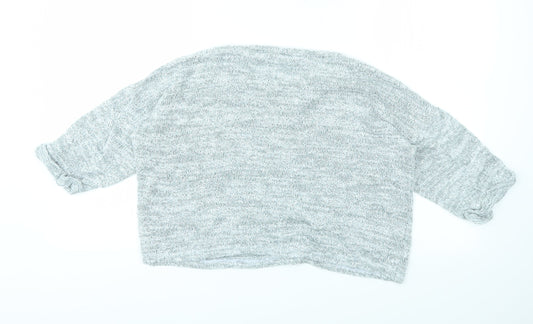 Womens UK Size 12 Dorothy Perkins Grey Basic T-Shirt