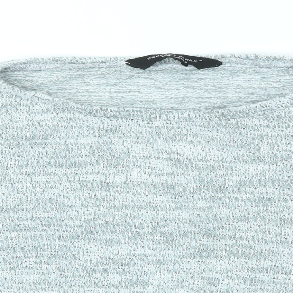 Womens UK Size 12 Dorothy Perkins Grey Basic T-Shirt