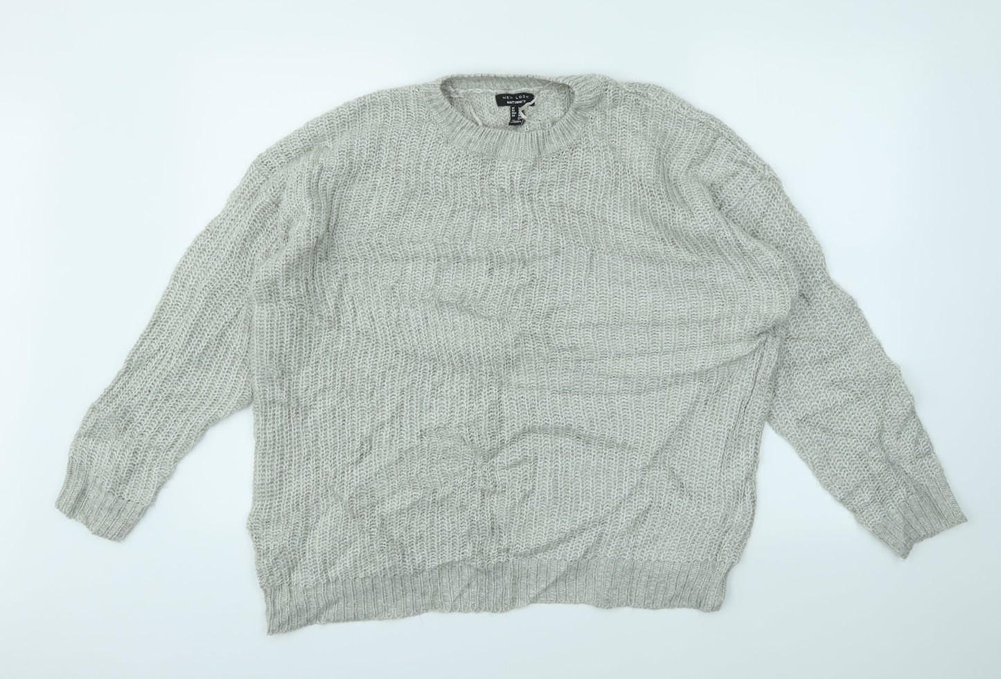 Womens UK Size S New Look Grey Pullover Jumper