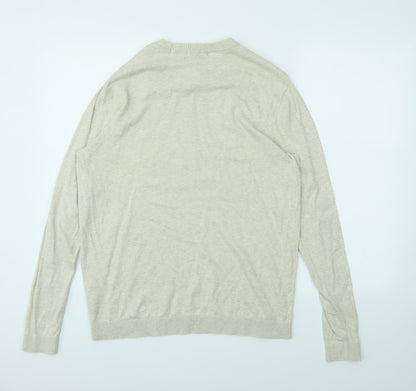 Womens UK Size L ASOS Beige Pullover Jumper