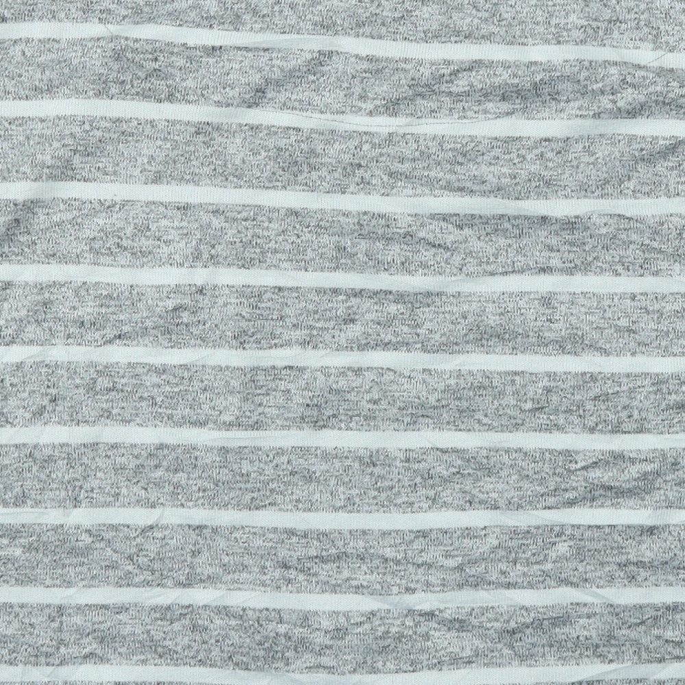 TU Womens Grey Striped  Pullover Jumper Size 12