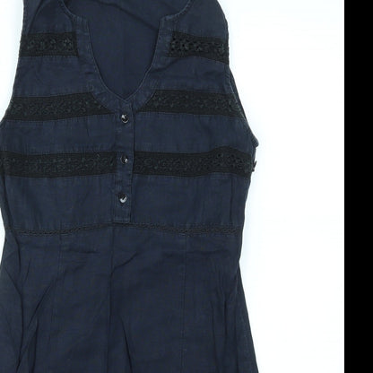 FRANCOACH Womens Blue   Fit & Flare  Size M