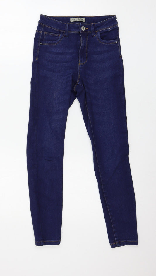 Denim & Co. Womens Blue  Denim Skinny Jeans Size 6 L24 in