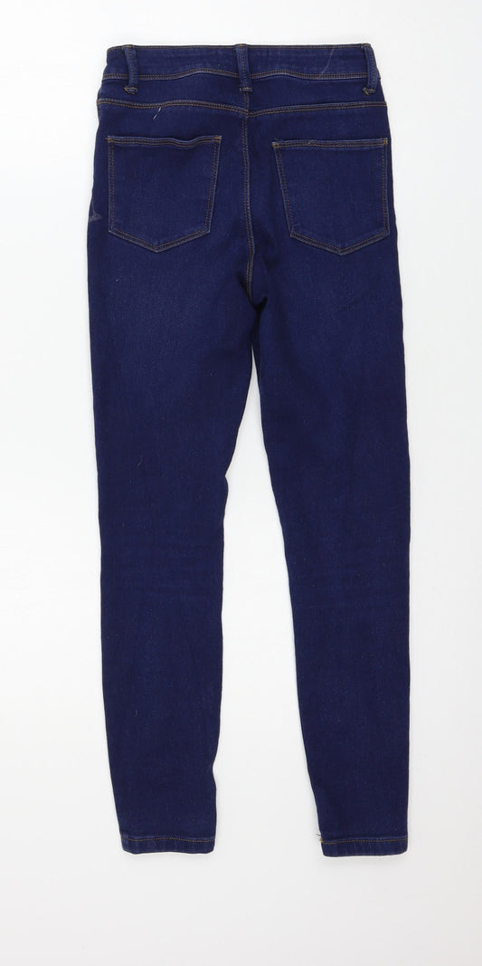 Denim & Co. Womens Blue  Denim Skinny Jeans Size 6 L24 in