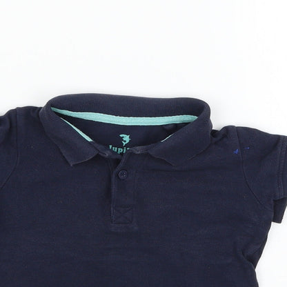 Lupliu Boys Blue  Jersey Basic T-Shirt Size 24 Months