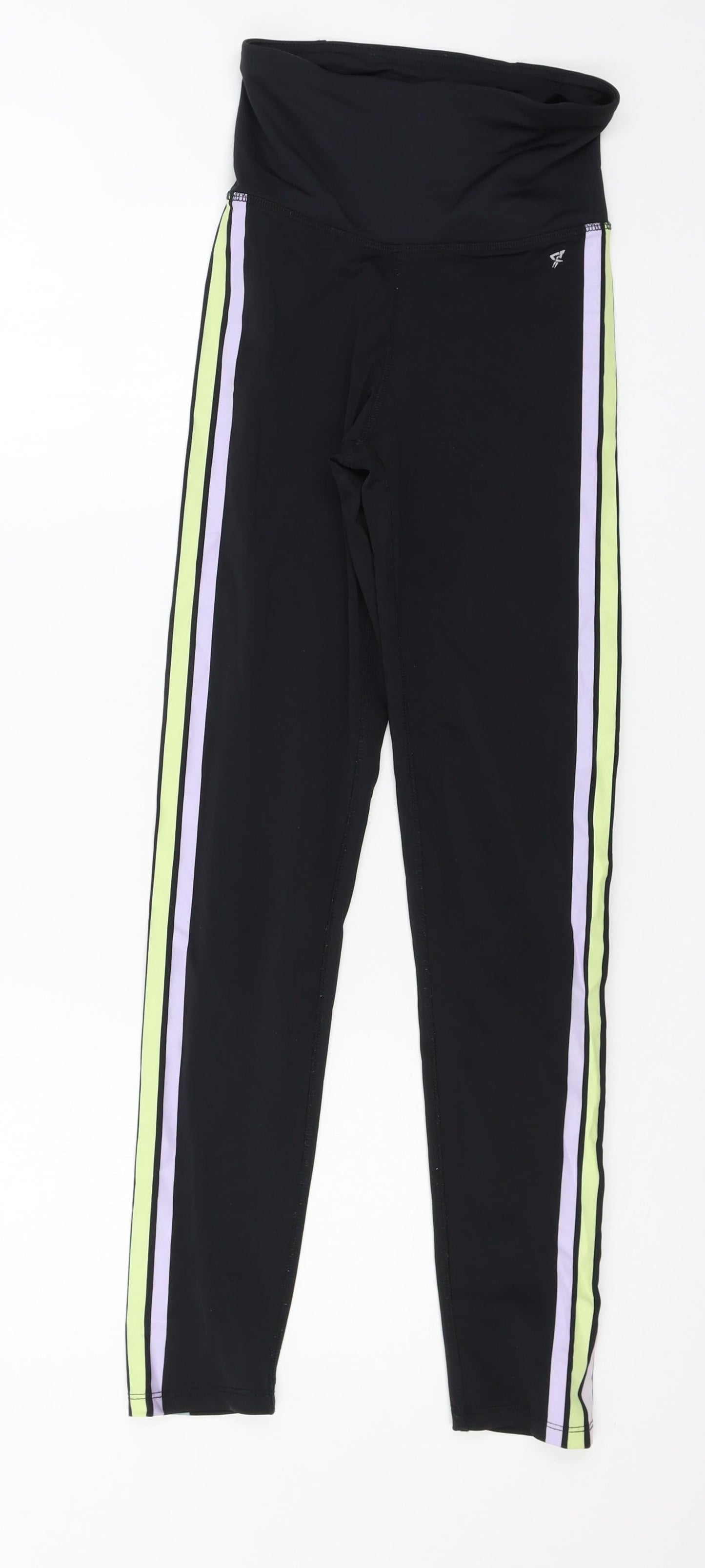 Womens UK Size 4 Workout  Capri Black Leggings