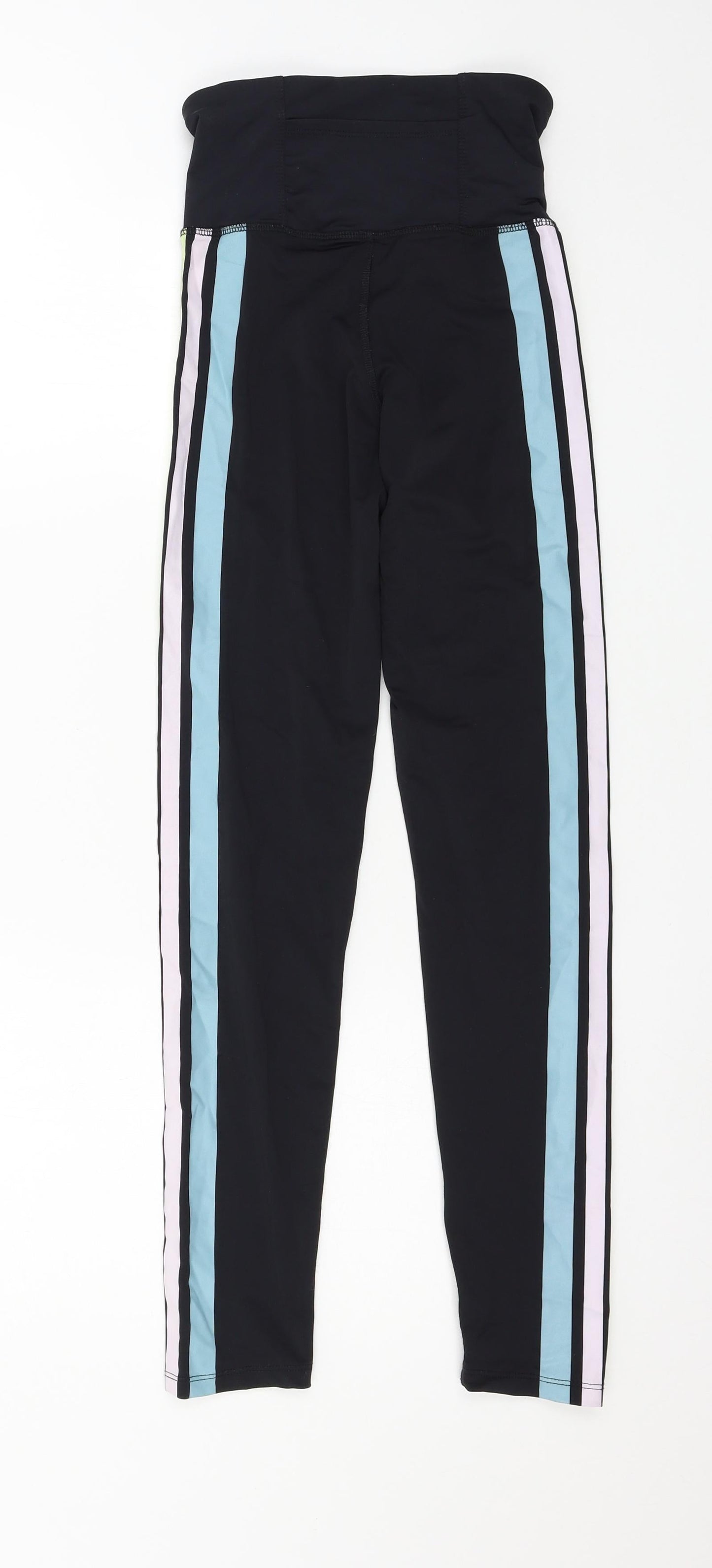 Womens UK Size 4 Workout  Capri Black Leggings