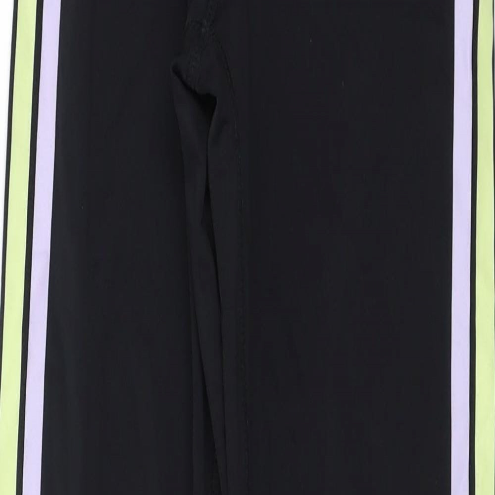 Womens UK Size 4 Workout  Capri Black Leggings