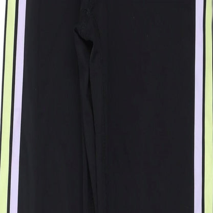 Womens UK Size 4 Workout  Capri Black Leggings