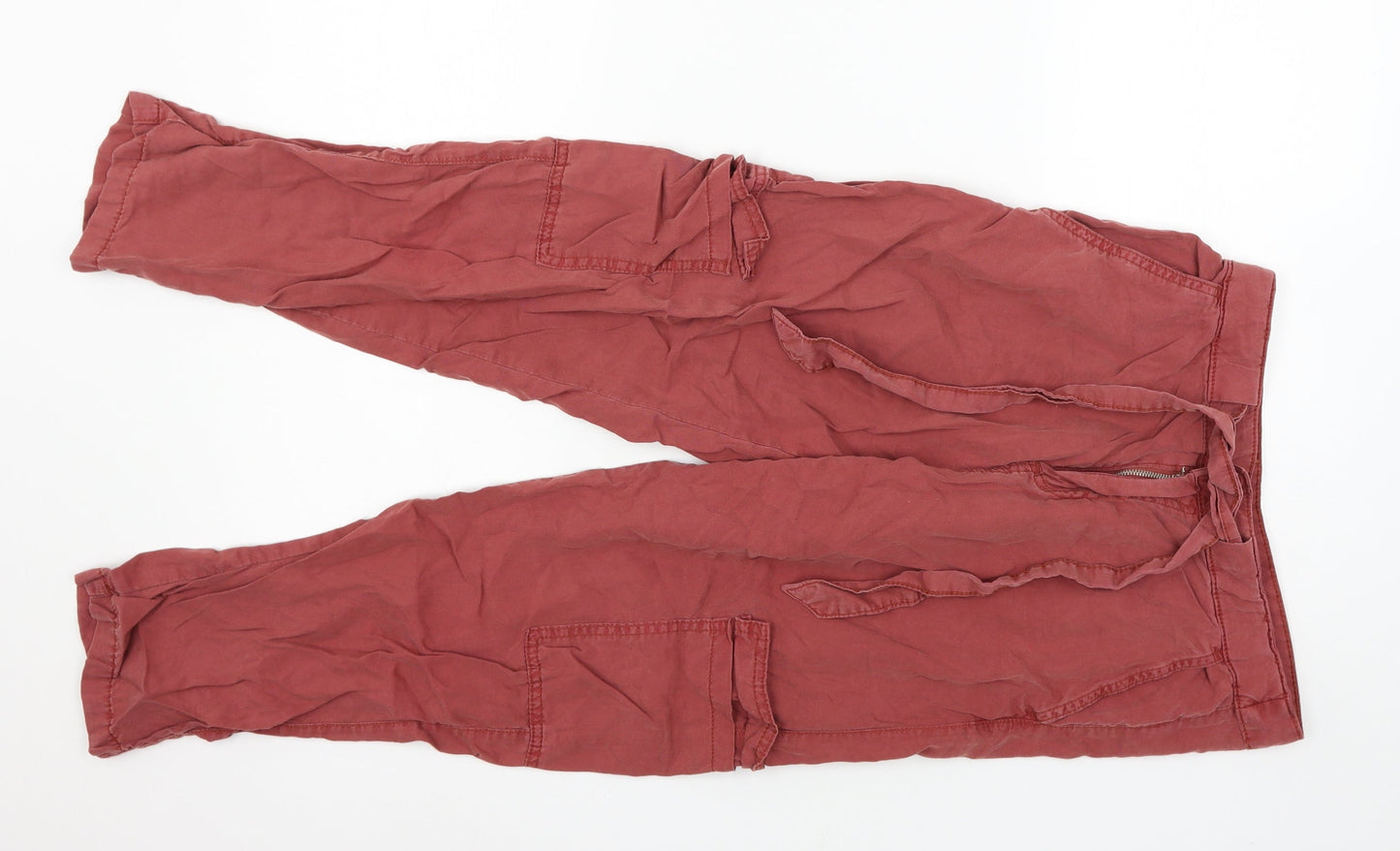 Primark Womens Red   Trousers  Size 8 L25 in