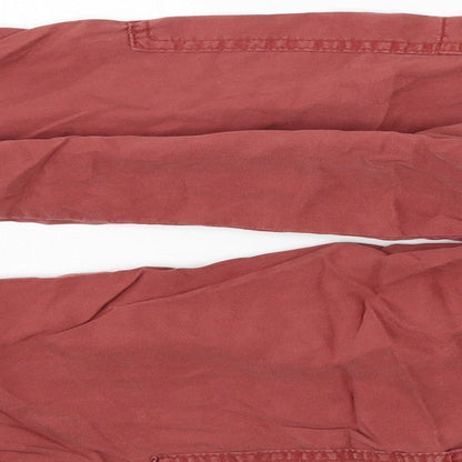 Primark Womens Red   Trousers  Size 8 L25 in