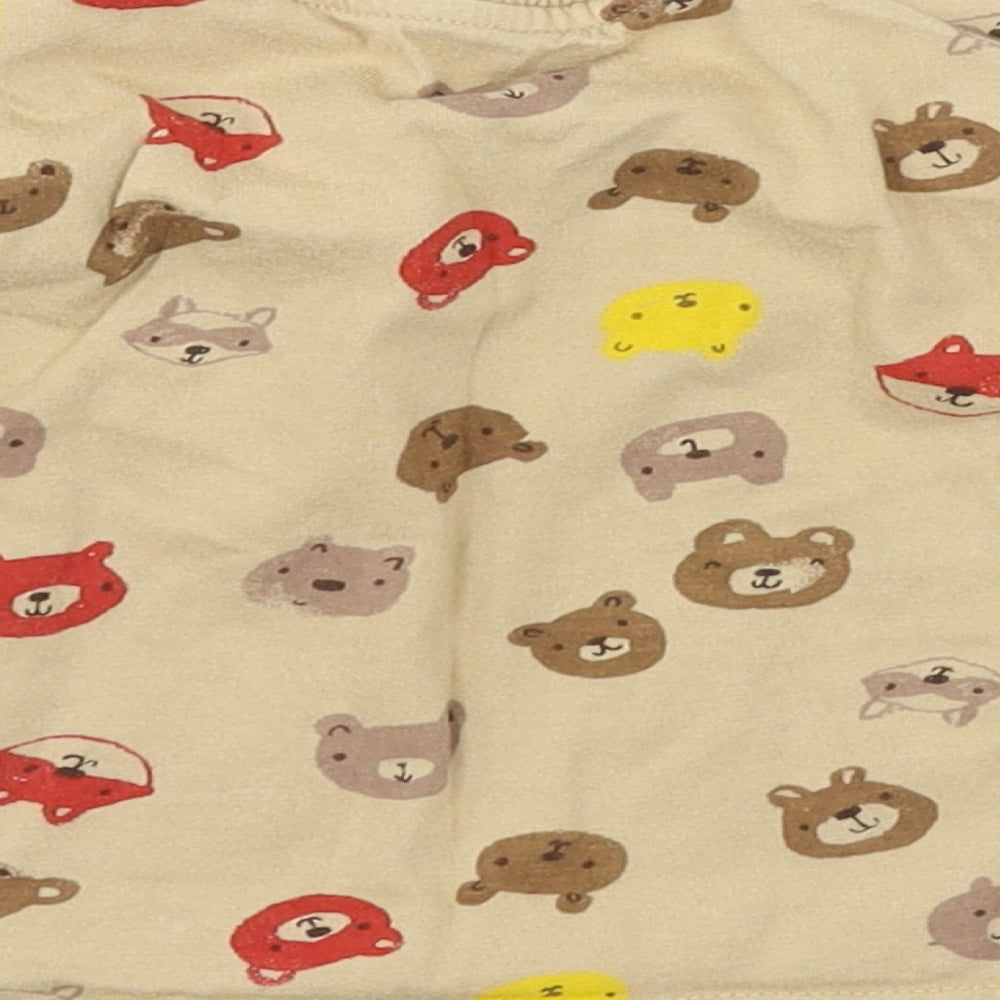 Nutmeg Boys Brown Geometric Jersey Basic T-Shirt Size 9-12 Months  - bear