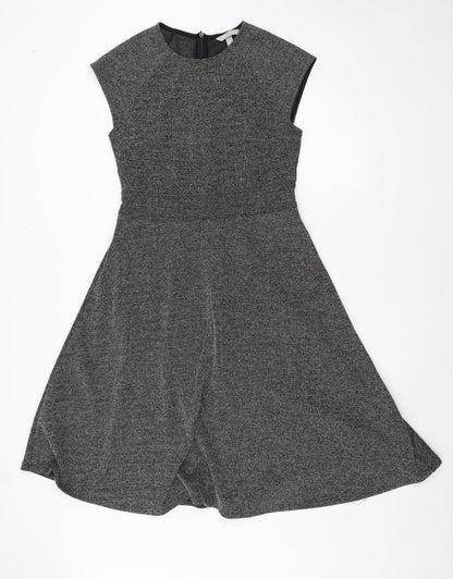 H&M Womens Grey   Skater Dress  Size M