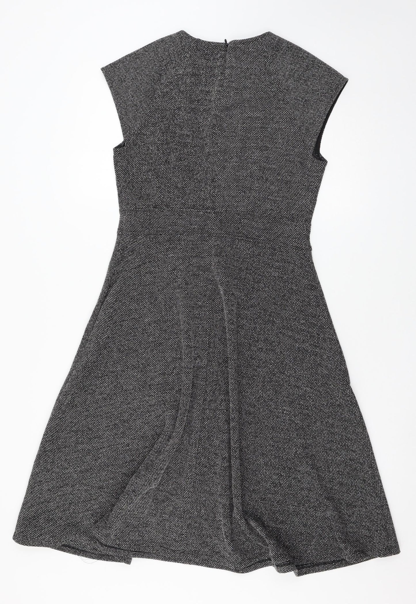 H&M Womens Grey   Skater Dress  Size M