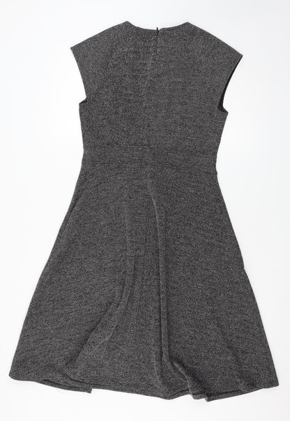 H&M Womens Grey   Skater Dress  Size M