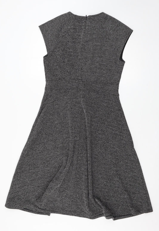 H&M Womens Grey   Skater Dress  Size M