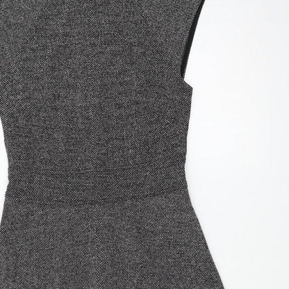 H&M Womens Grey   Skater Dress  Size M