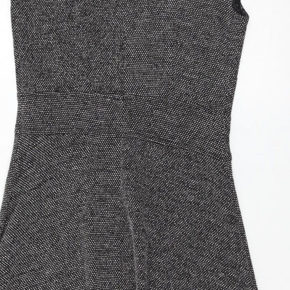 H&M Womens Grey   Skater Dress  Size M