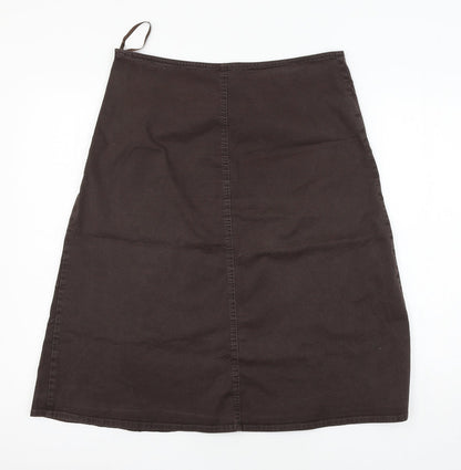 Jacqui E Womens Brown   Skater Skirt Size 12