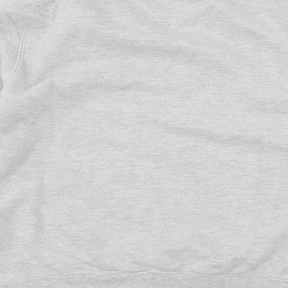 Womens Grey  Jersey Pullover Sweatshirt Size S