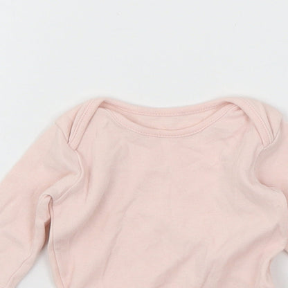 George Girls Pink  Jersey Babygrow One-Piece Size 0-3 Months