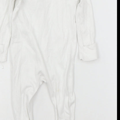 George Baby White Spotted Jersey Babygrow One-Piece Size 0-3 Months