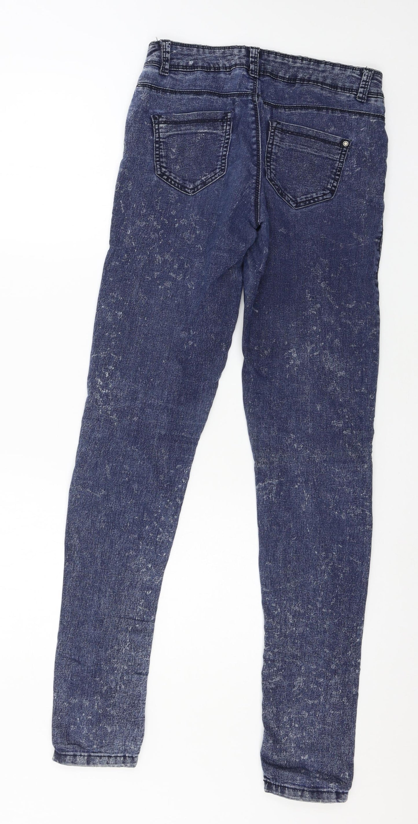 Denim & Co. Womens Blue  Denim Skinny Jeans Size 8 L32 in