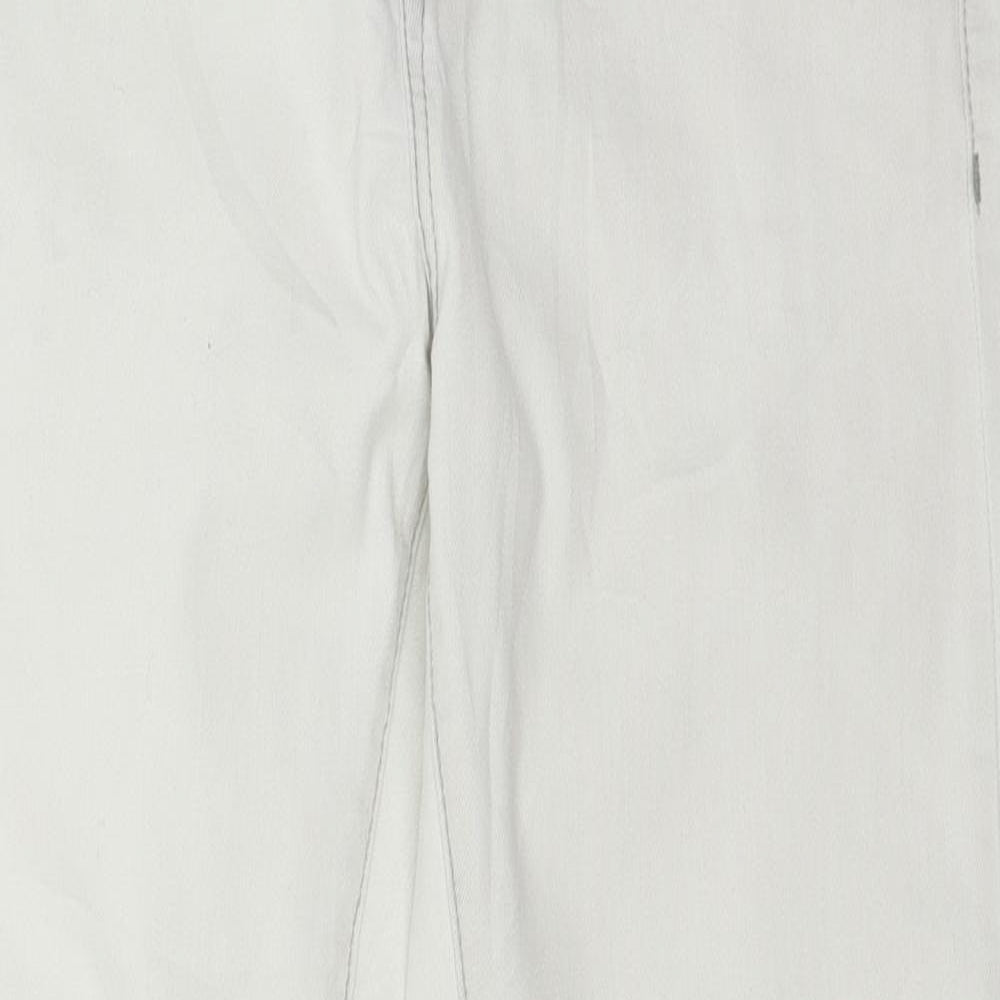 OPUS Womens White  Denim Straight Jeans Size 8 L26 in