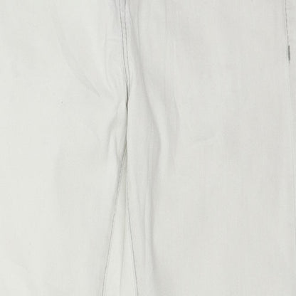 OPUS Womens White  Denim Straight Jeans Size 8 L26 in