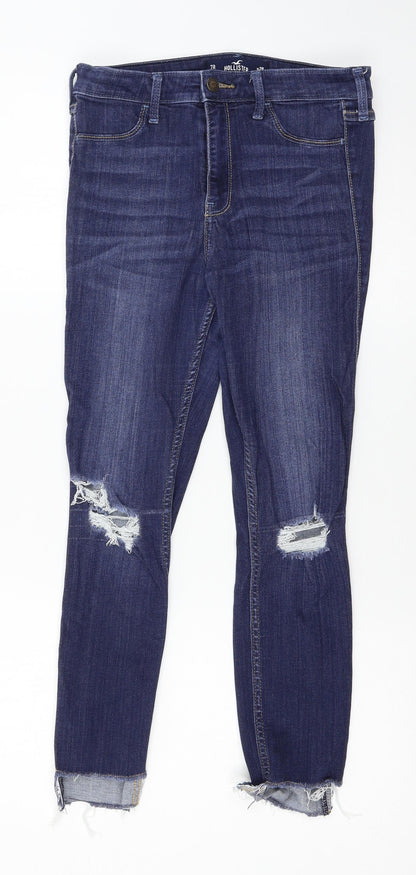Hollister Womens Blue  Denim Skinny Jeans Size 28 in L26 in