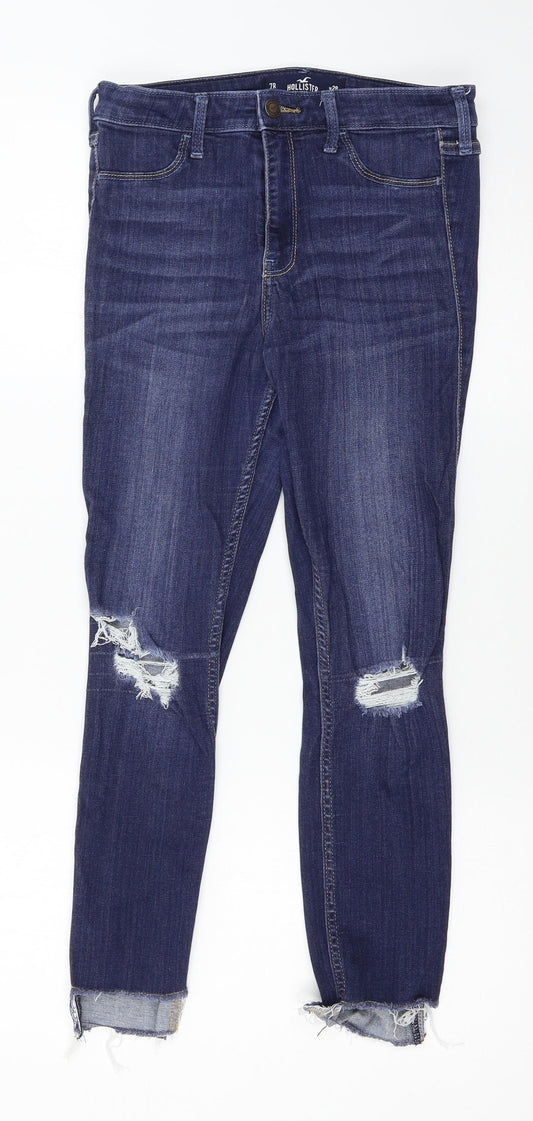 Hollister Womens Blue  Denim Skinny Jeans Size 28 in L26 in